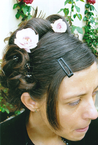 chignon-mariée-fleur